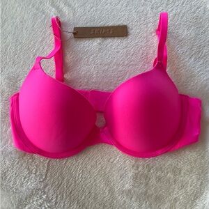 Skims - fits everybody push up bra, color: neon pink, size: 32C, NWT